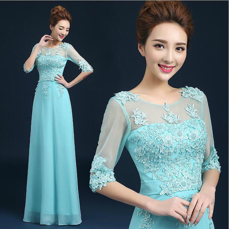 Đầm dạ hội dáng xòe đính cườm tay lỡ cao cấp D210